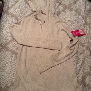 Yogalicious Funnel/Cowl Neck Hoodie Women’s Size XS Pullover Sweatshirt